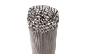 bag folded end closure metal filter